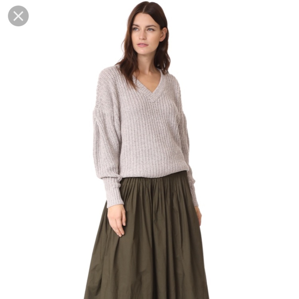 Madewell pleat please sweater in Grey